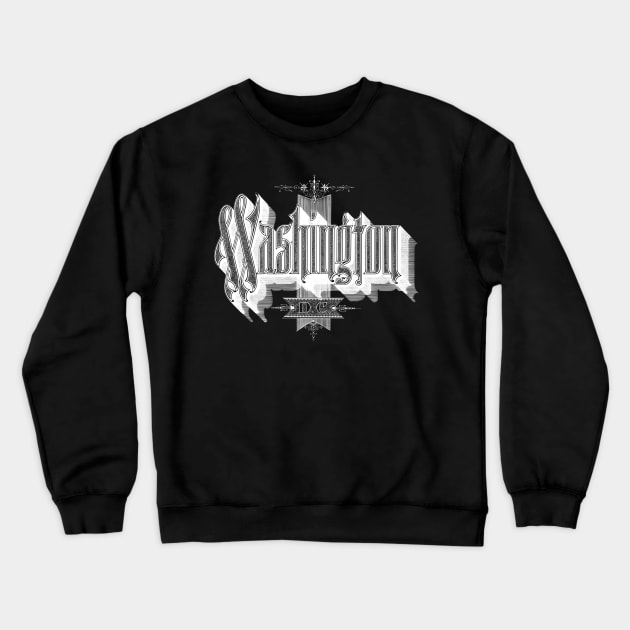 Vintage Washington, DC Crewneck Sweatshirt by DonDota